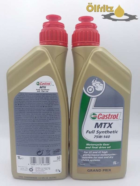 Castrol MTX Full Synthetic 75W-140 Getriebeöl 1l